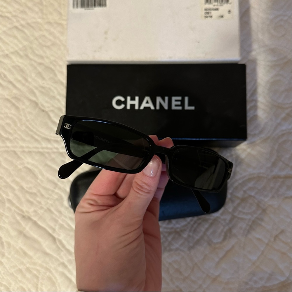 Vintage Chanel rhinestone sunglasses